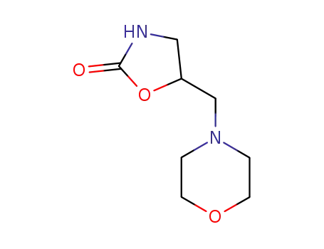 Molecular Structure of 17930-35-7 (5-(morpholinomethyl)oxazolidin-2-one)