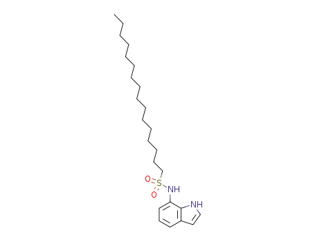Molecular Structure of 51501-27-0 (N-1H-indol-7-ylhexadecane-1-sulphonamide)