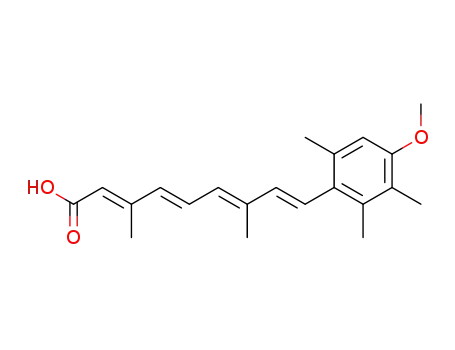 Molecular Structure of 54757-46-9 (9-(4-Methoxy-2,3,6-trimethylphenyl)-3,7-dimethyl-2,4,6,8-nonatetraenoic acid)