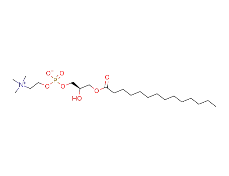 Molecular Structure of 20559-16-4 (1-Myristoyl-sn-glycero-3-phosphocholine)