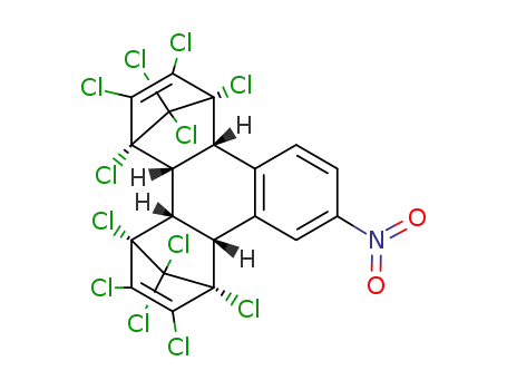 Molecular Structure of 83878-00-6 (2-NITRONAPHTHALENE-BIS(HEXACHLOROCYCLOPENTADIENE) ADDUCT, TECH.)