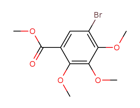 Molecular Structure of 114605-73-1 (Benzoic acid, 5-bromo-2,3,4-trimethoxy-, methyl ester)