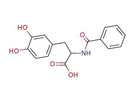 Molecular Structure of 38250-04-3 (N-benzoyl-3-hydroxy-DL-tyrosine)