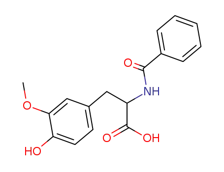Molecular Structure of 2901-78-2 (N-BENZOYL-4-HYDROXY-3-METHOXY-PHENYLALANINE)