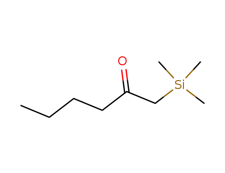 Molecular Structure of 83168-88-1 (2-Hexanone, 1-(trimethylsilyl)-)