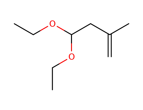 Molecular Structure of 54340-95-3 (1-Butene, 4,4-diethoxy-2-methyl-)