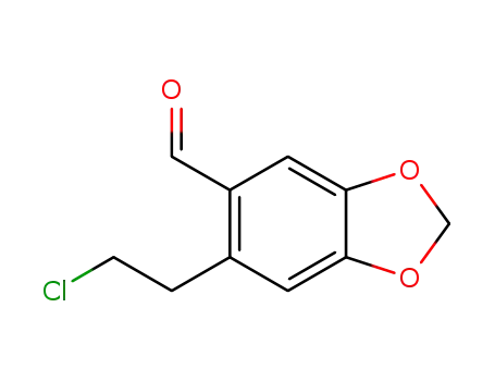 Molecular Structure of 1356336-79-2 (2-(2-chloroethyl)-4,5-methylenedioxybenzaldehyde)