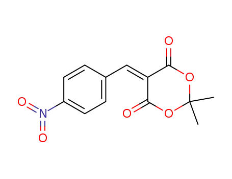 Molecular Structure of 15795-62-7 (1,3-Dioxane-4,6-dione, 2,2-dimethyl-5-[(4-nitrophenyl)methylene]-)