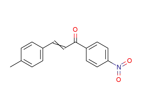 Molecular Structure of 13909-56-3 (2-Propen-1-one, 3-(4-methylphenyl)-1-(4-nitrophenyl)-)