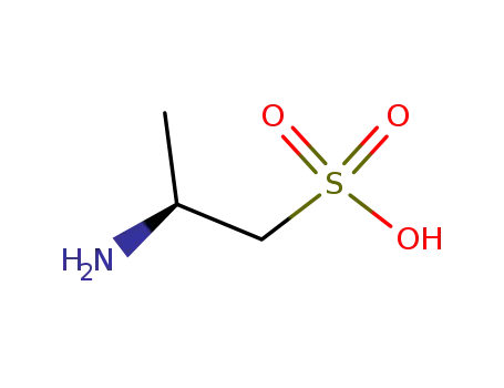 Molecular Structure of 126301-30-2 ((S)-2-AMINOPROPYLSULFONIC ACID)