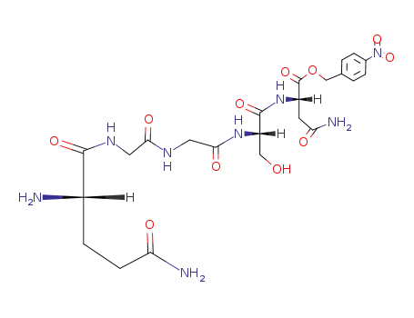 Molecular Structure of 740049-43-8 (glutaminyl-glycyl-glycyl-seryl-asparagine 4-nitrobenzyl ester hydrobromide)