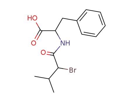 Molecular Structure of 94107-41-2 (N-(2-bromo-3-methylbutyryl)-3-phenyl-DL-alanine)