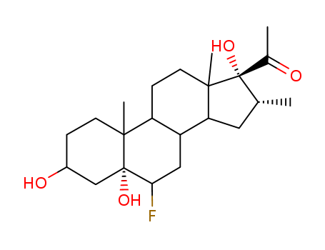 Pregnan-20-one,6-fluoro-3,5,17-trihydroxy-16-methyl-, (3b,5a,6b,16a)- (9CI)