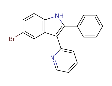 1H-Indole,5-bromo-2-phenyl-3-(2-pyridinyl)-