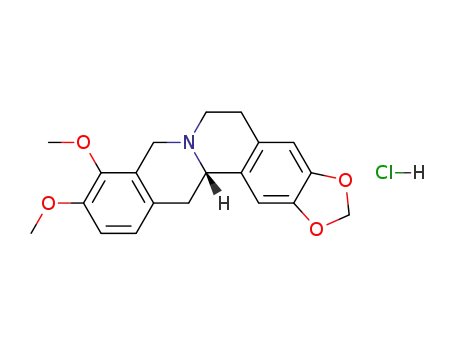 Molecular Structure of 74203-90-0 ((-)-canadine HCl)