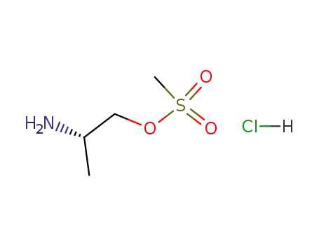 Molecular Structure of 126301-21-1 ((S)-2-aminopropanol methanesulfonate hydrochloride)