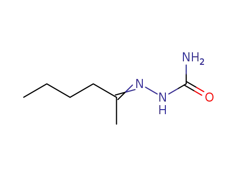 Molecular Structure of 3622-64-8 ((2Z)-hexan-2-one semicarbazone)