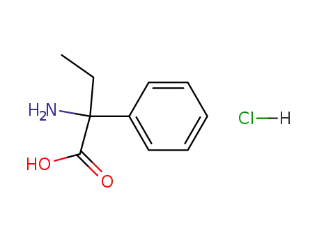 Molecular Structure of 94107-58-1 (2-amino-2-phenylbutyric acid hydrochloride)