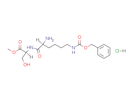 Molecular Structure of 110523-34-7 (N<sup>ε</sup>-benzyloxycarbonyllysyl-serine methyl ester hydrochloride)