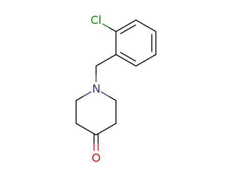 Molecular Structure of 135576-51-1 (4-Piperidinone, 1-[(2-chlorophenyl)methyl]-)