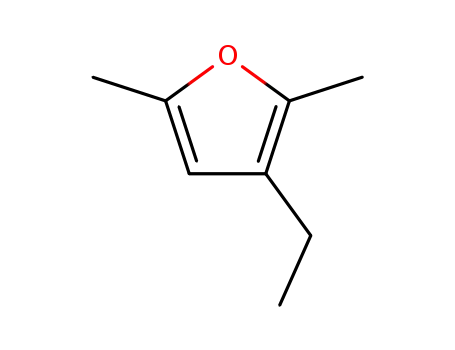 Molecular Structure of 10599-62-9 (Furan, 3-ethyl-2,5-dimethyl-)