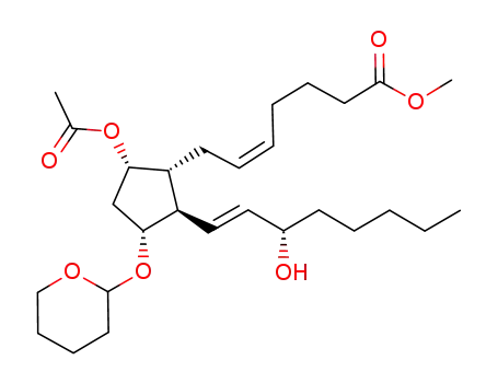 methyl (5Z)-7-{(1R,2R,3R,5S)-5-acetoxy-2-[(1E,3S)-3-hydroxy-1-octenyl]-3-[(2-oxacyclohexyl)oxy]-cyclopentyl}-5-heptenoate