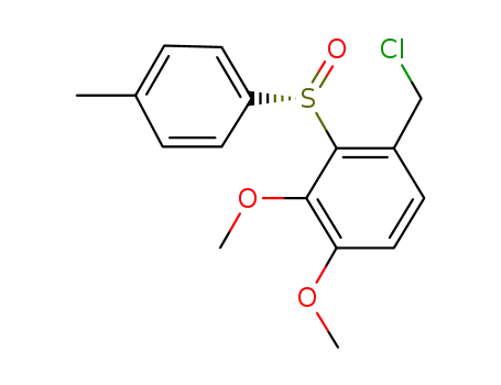 Molecular Structure of 1356336-72-5 ((S)-1-(chloromethyl)-3,4-dimethoxy-2-(p-tolylsulfinyl)benzene)