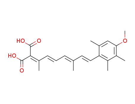 2-[(2E,4E,6E)-7-(4-Methoxy-2,3,6-trimethyl-phenyl)-1,5-dimethyl-hepta-2,4,6-trienylidene]-malonic acid