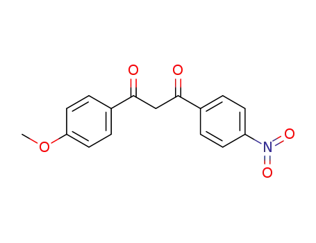 Molecular Structure of 38502-65-7 (1-(4-methoxyphenyl)-3-(4-nitrophenyl)propane-1,3-dione)