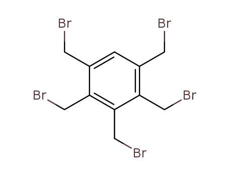 Molecular Structure of 55231-64-6 (pentakis(bromomethyl)benzene)