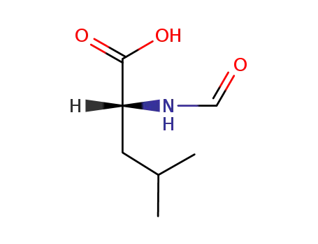 Molecular Structure of 6113-61-7 (N-FORMYL-L-LEUCINE)