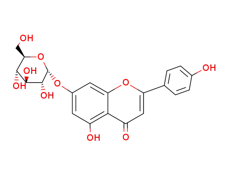 7-(α-D-グルコピラノシルオキシ)-5-ヒドロキシ-2-(4-ヒドロキシフェニル)-4H-1-ベンゾピラン-4-オン
