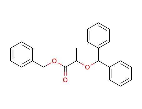 Propanoic acid, 2-(diphenylmethoxy)-, phenylmethyl ester, (S)-