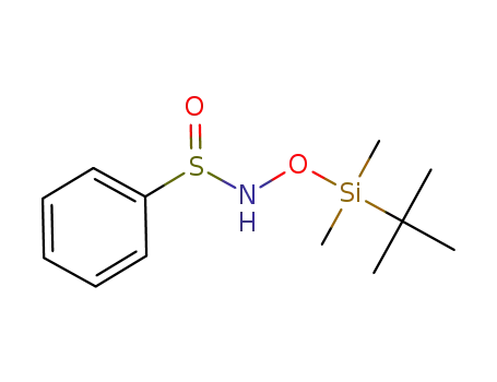 Molecular Structure of 1355362-43-4 ((+/-)-N-(tert-butyldimethylsilyloxy)benzenesulfinamide)