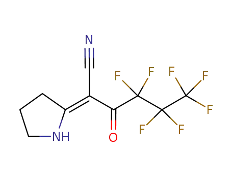 4,4,5,5,6,6,6-heptafluoro-3-oxo-2-[pyrrolidin-(2Z)-ylidene]hexanenitrile