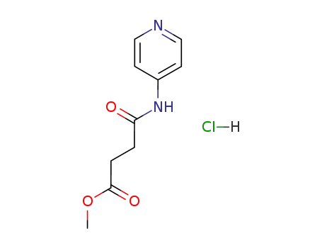 Molecular Structure of 121409-81-2 (N-Pyridin-4-yl-succinamic acid methyl ester; hydrochloride)
