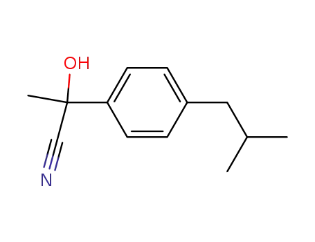 Benzeneacetonitrile, a-hydroxy-a-methyl-4-(2-methylpropyl)-