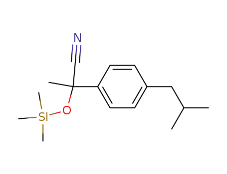 2-(4-Isobutylphenyl)-2-trimethylsiloxypropanenitrile