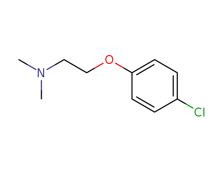 Molecular Structure of 2401-47-0 (2-(4-chlorophenoxy)-N,N-dimethylethanamine)