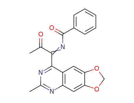 1-benzoylimino-1-(2-methyl-6,7-methylenedioxyquinazolin-4-yl)acetone