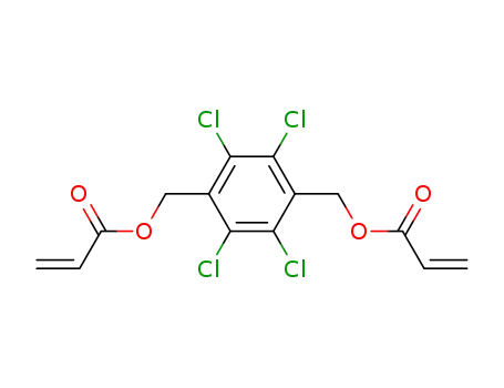 Molecular Structure of 58599-60-3 ((tetrachloro-1,4-phenylene)bismethylene diacrylate)