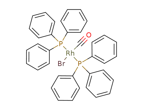 Molecular Structure of 14056-79-2 (CARBONYLBROMOBIS(TRIPHENYLPHOSPHINE)RHODIUM(I))