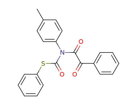 Molecular Structure of 86530-89-4 (S-Phenyl N-(benzoylformyl)-N-p-tolylthiocarbamate)