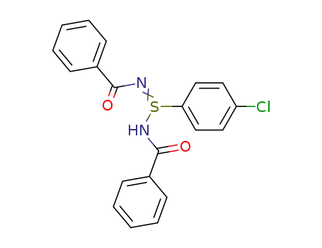 Molecular Structure of 81386-74-5 (Benzamide, N-[N-benzoyl-S-(4-chlorophenyl)sulfinimidoyl]-)
