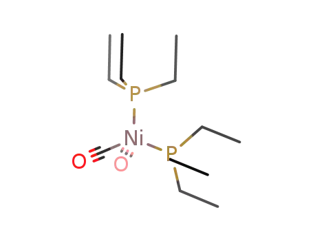 Molecular Structure of 16787-33-0 ((CO)2Ni(P(C<sub>2</sub>H<sub>5</sub>)3)2)