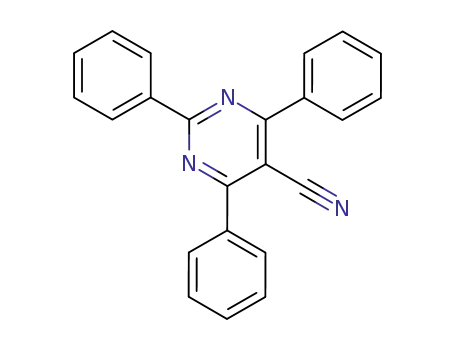 Molecular Structure of 51803-13-5 (5-Pyrimidinecarbonitrile, 2,4,6-triphenyl-)