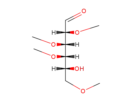 Molecular Structure of 4060-05-3 (2,3,4,6-TETRA-O-METHYL-D-GALACTOSE)
