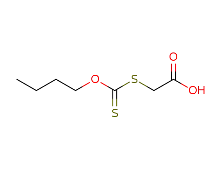 Molecular Structure of 4092-76-6 (<Butyloxy-thiocarbonylmercapto>-essigsaeure)