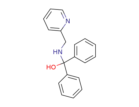 Molecular Structure of 80500-19-2 (Diphenyl-[(pyridin-2-ylmethyl)-amino]-methanol)