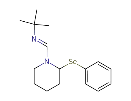 Piperidine, 1-[[(1,1-dimethylethyl)imino]methyl]-2-(phenylseleno)-